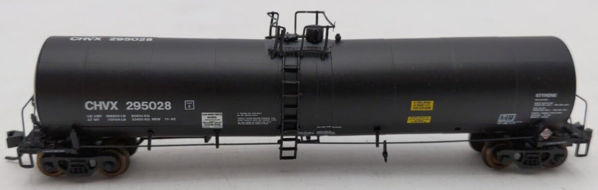 Atlas 50000722 N Scale Chevron Trinity 25.5K Gallon Tank Car #295028 EX/Box