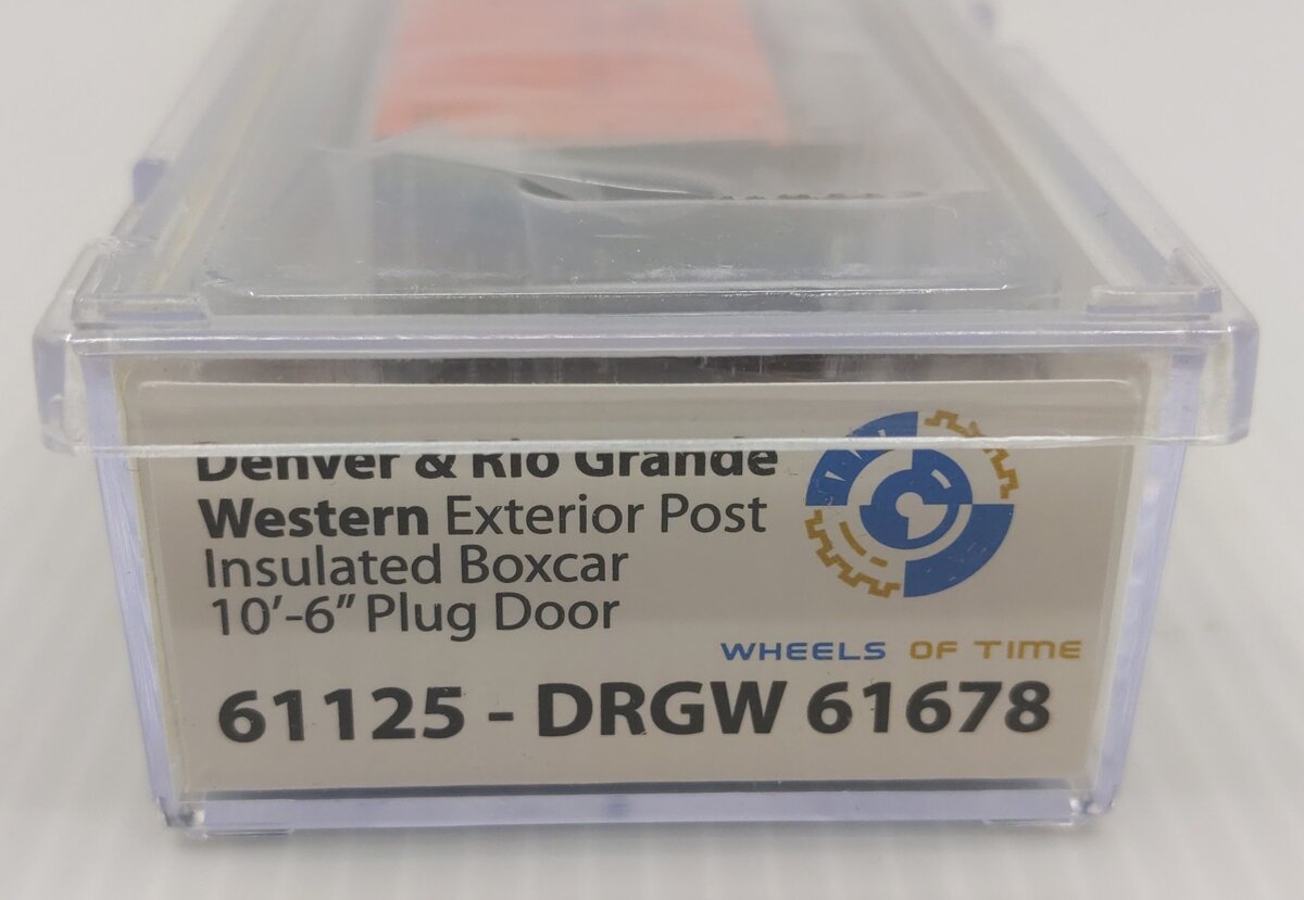 Wheels of Time 61125 N Denver & Gio Rrande Western PC&F 50' Boxcar #61678 LN/Box