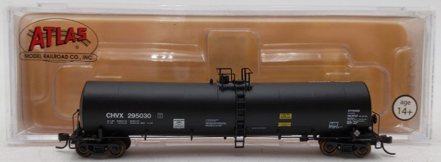 Atlas 50000723 N Scale Chevron Trinity 25.5K Gall0n Tank #295030 LN/Box