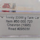 Atlas 50000723 N Scale Chevron Trinity 25.5K Gall0n Tank #295030 LN/Box
