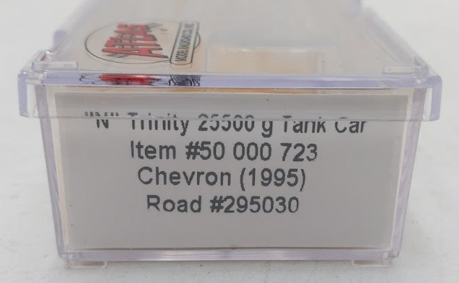 Atlas 50000723 N Scale Chevron Trinity 25.5K Gall0n Tank #295030 LN/Box