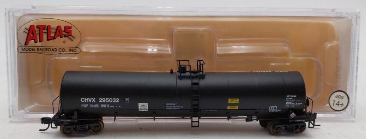 Atlas 50000724 N Scale Chevron CHVX 25500 Gallon Tank Car # 295032 LN/Box