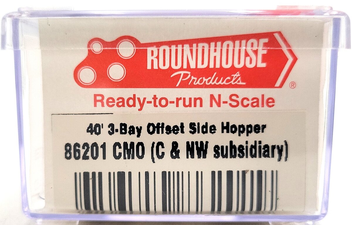 Roundhouse 86201 N-Scale CMO Offset Side 3-Bay Open Hopper #49709 NIB