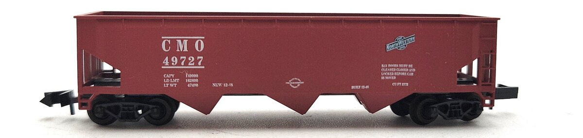 Roundhouse 86201 N Scale CMO 40' Offset Side 3-Bay Hopper #49715 NIB