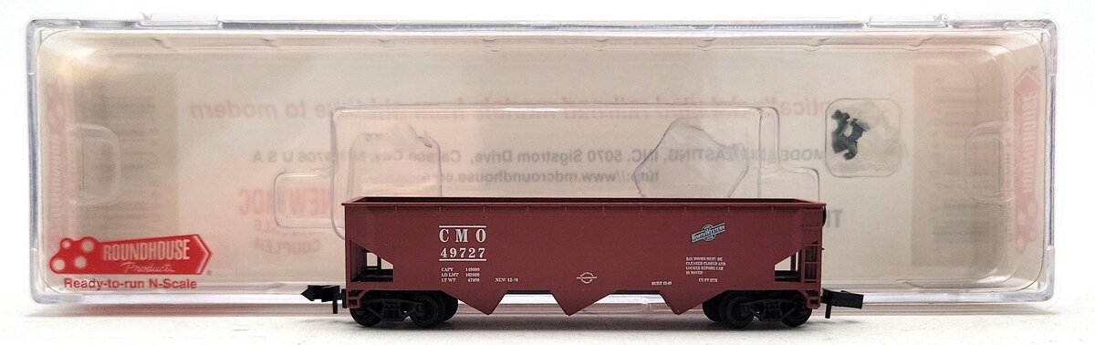 Roundhouse 86201 N Scale CMO 40' Offset Side 3-Bay Hopper #49715 NIB