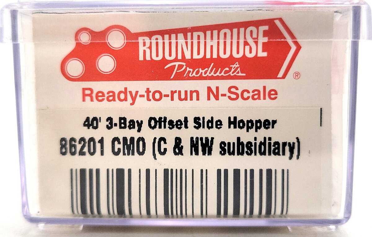Roundhouse 86201 N Scale CMO 40' Offset Side 3-Bay Hopper #49721 LN/Box
