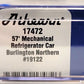 Athearn 17472 N Scale Burlington Northern 57' Mechanical Reefer Car #19122 LN/Box