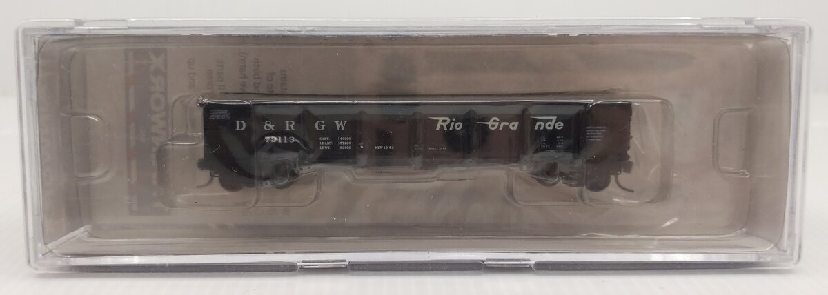 Trainworx Inc. 2601-09 N Scale Rio Grande GS Gondola #72113 LN/Box