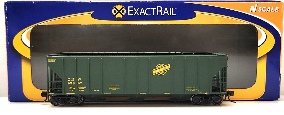 ExactRail EN530122 N Chicago & North Western PS2CD 4427 Covered Hopper #95897 LN/Box