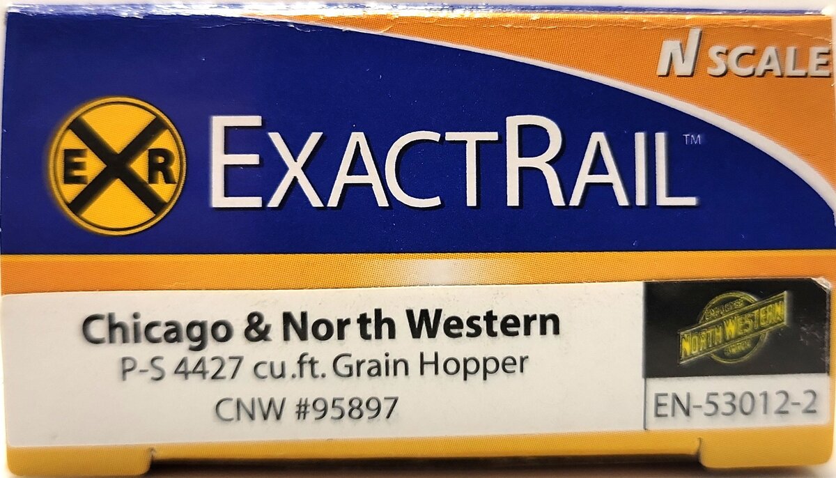 ExactRail EN530122 N Chicago & North Western PS2CD 4427 Covered Hopper #95897 LN/Box