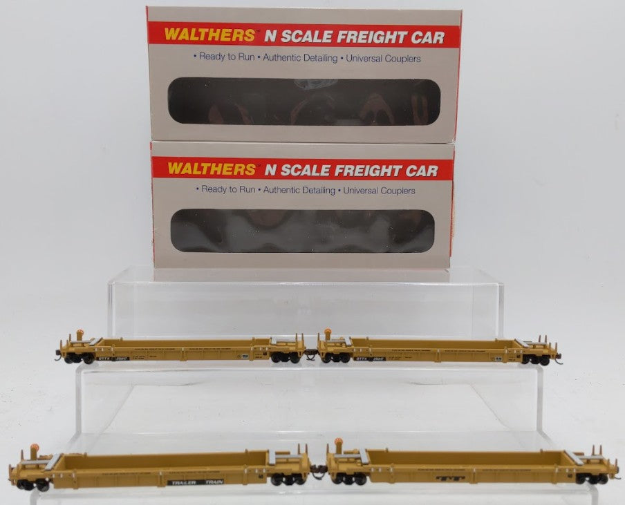 Walthers 932-8054 N Scale DTTX Double Stack Cars (Set of 4) EX/Box