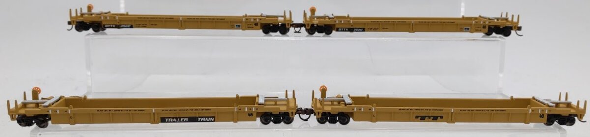 Walthers 932-8054 N Scale DTTX Double Stack Cars (Set of 4) EX/Box
