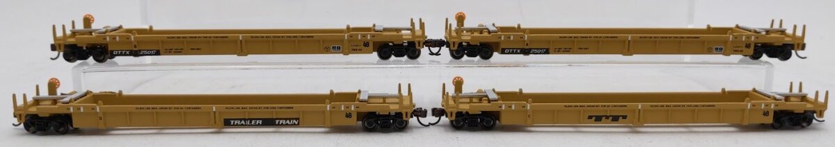 Walthers 932-8054 N Scale DTTX Double Stack Cars (Set of 4) EX/Box