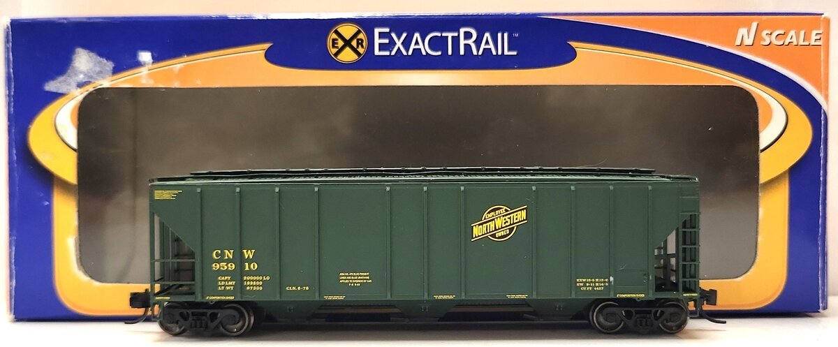 ExactRail EN530123 N Chicago & North Western PS2CD 4427 Covered Hopper #95910  LN/Box