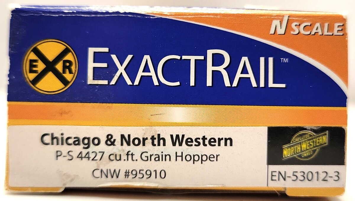ExactRail EN530123 N Chicago & North Western PS2CD 4427 Covered Hopper #95910  LN/Box