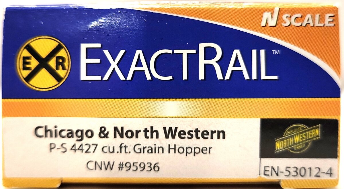 ExactRail EN530124 N Chicago & North Western PS2CD 4427 Covered Hopper #95936 LN/Box