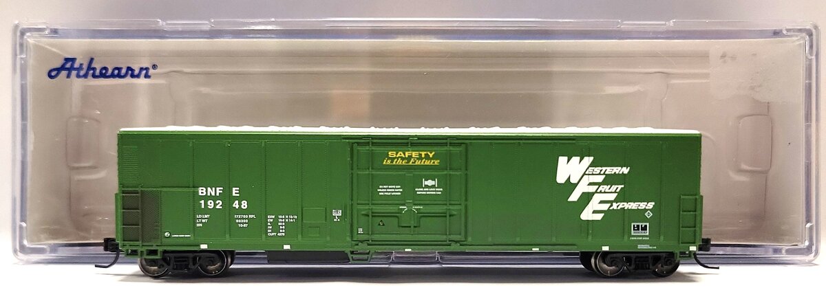 Athearn 17473 N Scale Burlington Northern 57' Mechanical Reefer Car #19248 LN/Box