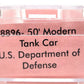 Roundhouse 8896 N Scale U.S. Department of Defense 50' Modern Tank Car #14292 LN/Box