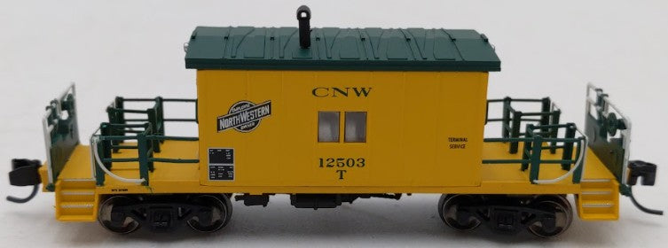 Bluford Shops 24070 N Scale C&NW Short Roof Transfer Caboose #12503 EX/Box