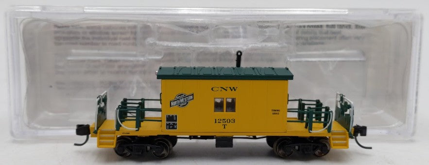 Bluford Shops 24070 N Scale C&NW Short Roof Transfer Caboose #12503 EX/Box