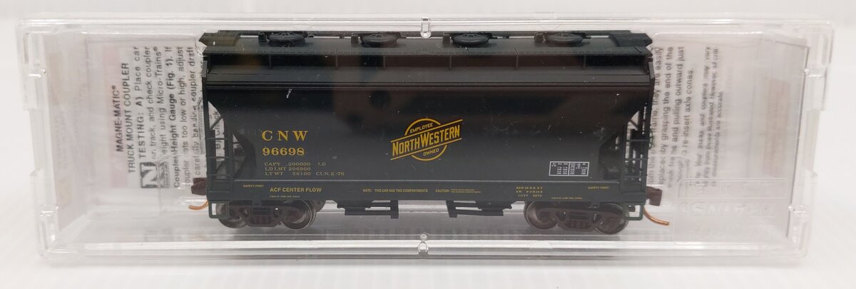 Micro-Trains 09253100 N Chicago North Western 2-Bay Covered Hopper #96698 LN/Box