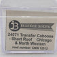 Bluford Shops 24071 N Scale C&NW Short Roof Transfer Caboose #12512 EX/Box