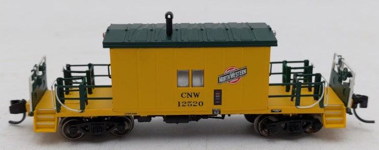 Bluford Shops 24370 N Scale C&NW Yellow Short Roof Transfer Caboose #12520 LN/Box