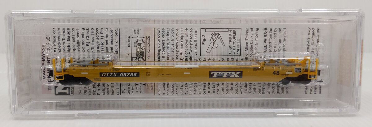 Micro-Trains 13500063 N Scale TTX 70' Husky Stack Well Car #56786 LN/Box