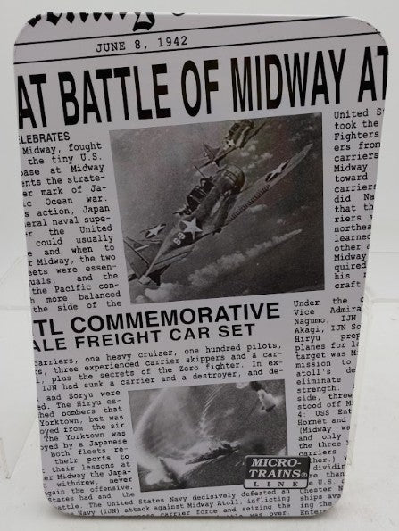 Micro-Trains 99321080 N Battle of Midway Commemorative 7-Car Freight Set LN/Box