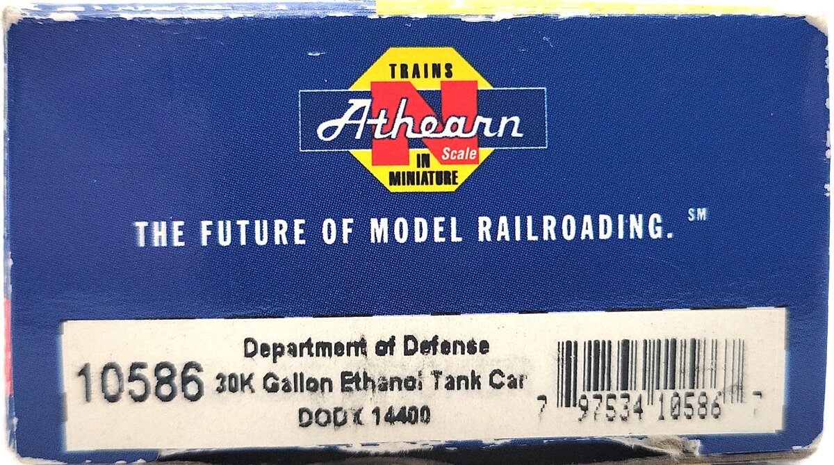 Athearn 24397 N DODX 30,000-Gallon Ethanol Tank #14404 LN/Box