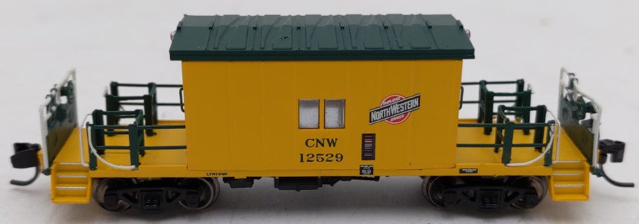 Bluford Shops 24371 N Scale C&NW Short Roof Transfer Caboose #12529 EX/Box