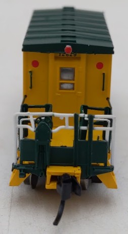 Bluford Shops 24371 N Scale C&NW Short Roof Transfer Caboose #12529 EX/Box