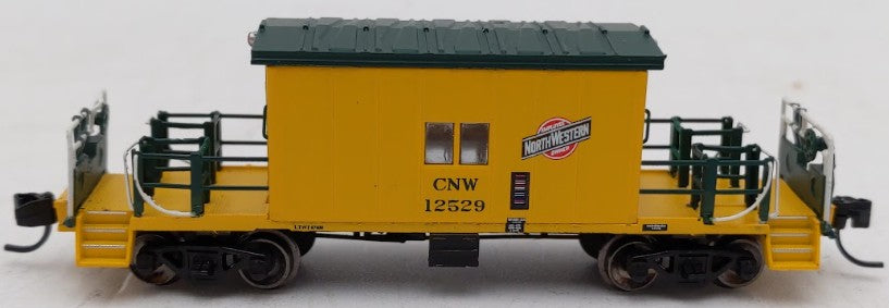 Bluford Shops 24371 N Scale C&NW Short Roof Transfer Caboose #12529 EX/Box
