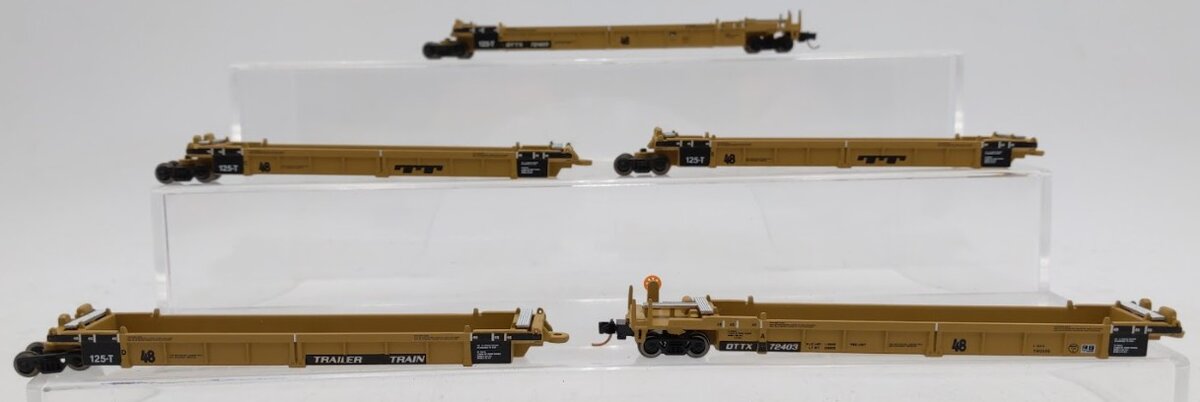 Walthers 932-8109 N Scale Thrall 5-Unit Articulated Double Stack Car #72403 EX/Box
