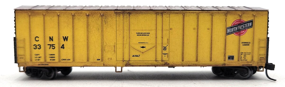 Athearn 10653 N Scale Weathered Chicago Northwestern N.A.C.C 50' Boxcar #33754 LN/Box