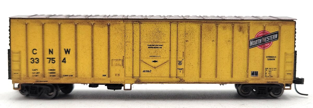 Athearn 10653 N Scale Weathered Chicago Northwestern N.A.C.C 50' Boxcar #33754 LN/Box