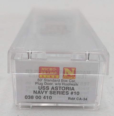 Micro-Trains 03800410 N Navy Series USS Astoria 50' Standard Boxcar #CA-34 LN/Box