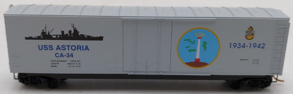 Micro-Trains 03800410 N Navy Series USS Astoria 50' Standard Boxcar #CA-34 LN/Box