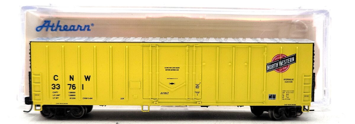 Athearn 10689 N Chicago and North Western 50' NACC Box #33761 LN/Box
