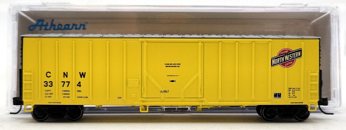 Athearn 2244 N Chicago & North Western 50' NACC Boxcar #33774 LN/Box