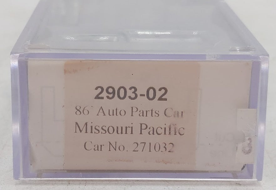 Trainworx Inc. 2903-02 N Scale Missouri Pacific 86' Auto Parts Car #271032 EX/Box