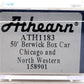 Athearn 1183 N Chicago & North Western 50' Berwick Box #158901 LN/Box