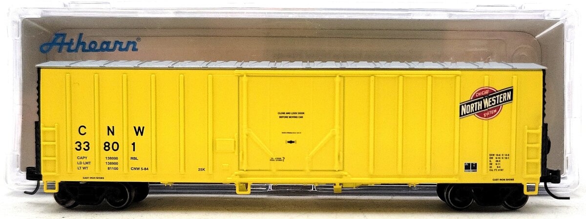 Athearn 2246 N Chicago & North Western 50' NACC Boxcar #33801