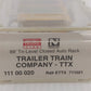 Micro-Trains 11100020 N TTX 89' Tri-Level Enclosed Side Autorack #711021 LN/Box