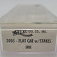 Atlas 3805 N Erie Flatcar w/ Stakes #7220 NIB