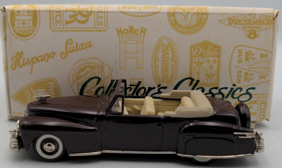 Collector's Classics C1-6DM 1:43 Lincoln Continental Top Down Maroon LN/Box
