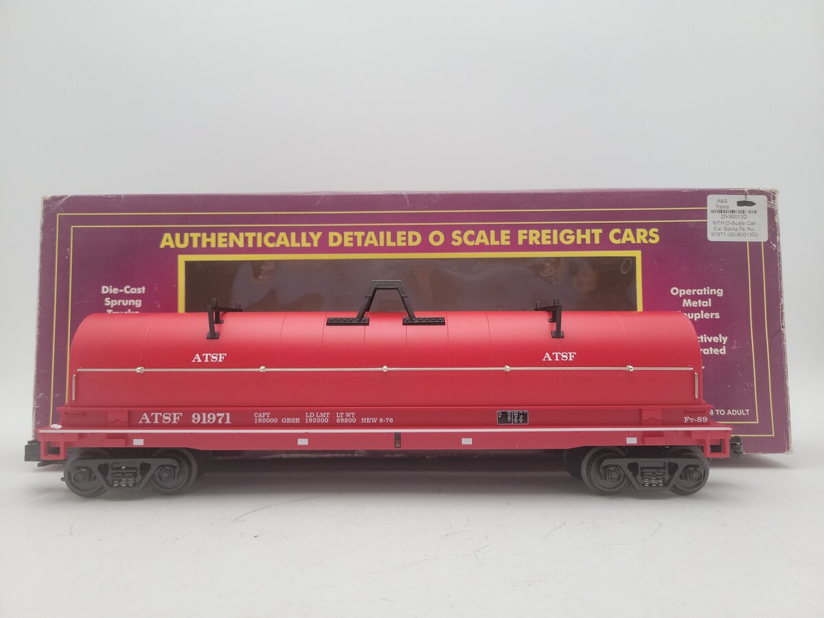 MTH 20-90013D O Santa Fe Coil Car #91971 LN/Box