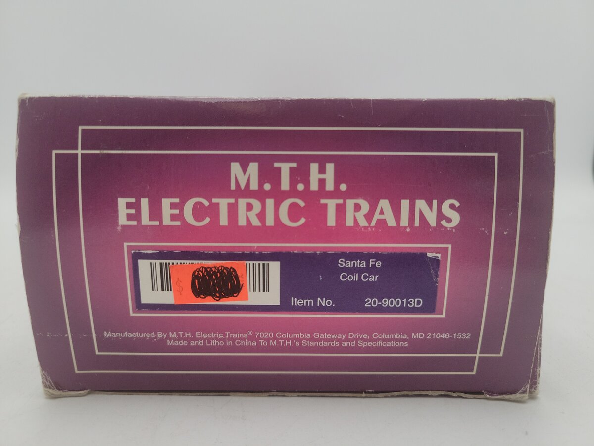 MTH 20-90013D O Santa Fe Coil Car #91971 LN/Box