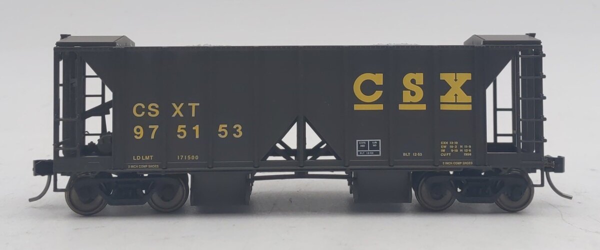 Bowser 42799 HO Scale CSX Transportation 70t 2-Bay Covered Hopper #975153 LN/Box