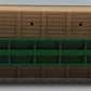 Lionel 6-16371 O Gauge Burlington Northern I-Beam Flat Car #16371 w/Wood Load EX